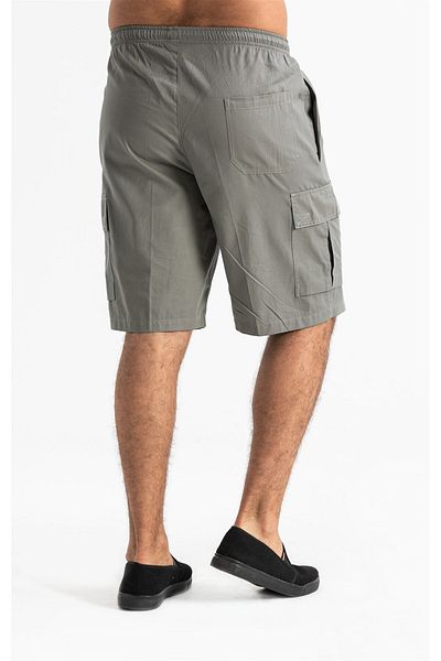 Eliş Şile Bezi Ανδρικό σορτς Gabardine Elastic Khaki Hk