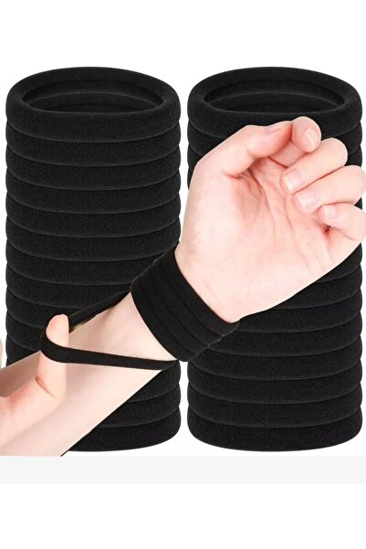 DZC KUZENLER AVM 12 Li Kalın Havlu Lastik Siyah Toka