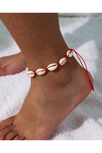 M Miel Seashell Rope Anklet