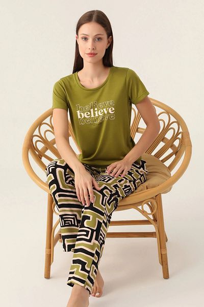Pierre Cardin Set de pijamale de damă din bumbac cu mâneci scurte Y1