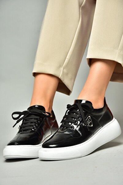 Fox Shoes S274048308 Siyah Rugan Spor Ayakkabı Sneakers