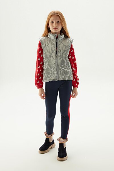 Beverly Hills Polo Club BG Store Kız Çocuk Gri Yelek 23PFWBHG702