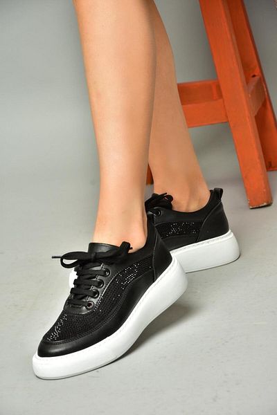 Fox Shoes S274048509 Pantofi sport damă Black Stone Pantofi sport