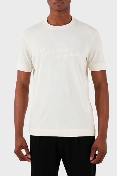 Emporio Armani Cotton Regular Fit Crew Neck T Shirt Men's T SHIRT 3D1TH1 1JOCZ 0128