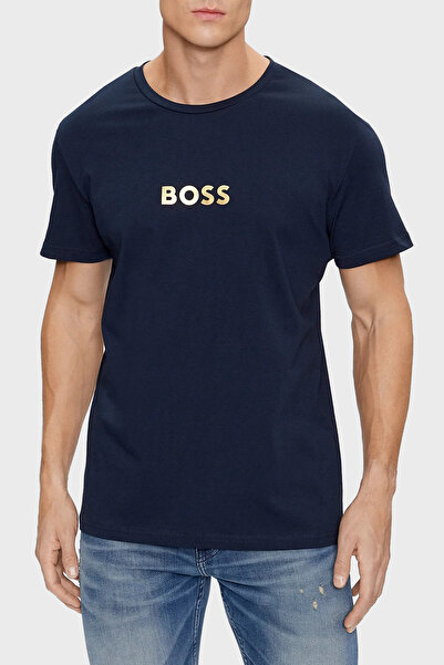 BOSS Logolu Bisiklet Yaka % 100 Pamuk Regular Fit T Shirt Erkek T SHİRT 50484...