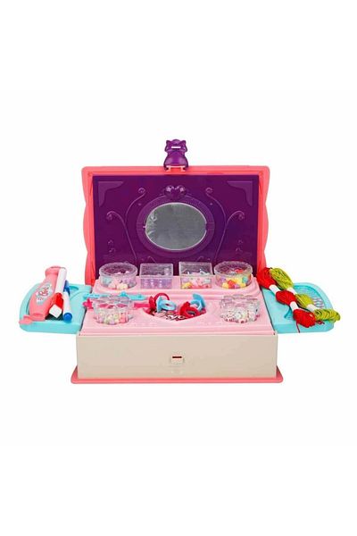 Sunman Pretty Pinky 3 in 1 Bead Making and Jewelry Design Children's Hobby Beauty Set