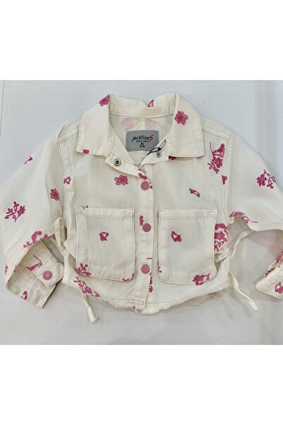 Escabel girl's printed gabardine jacket