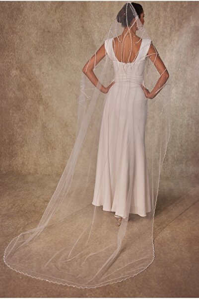 Simay Aksesuar D232 KRİSTAL İŞLEMELİ İNCİ ÇAKMALI DESENLİ DUVAK