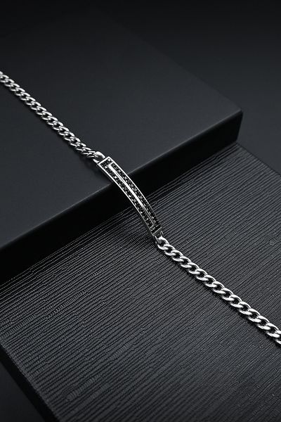FERRO Silver Steel Men's Bracelet FRJ10018A-J