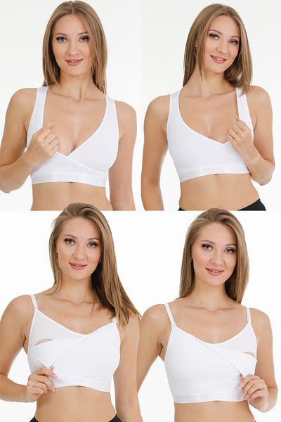 par lingerie pl Bustieră pentru alăptare Set de 4 alb-alb