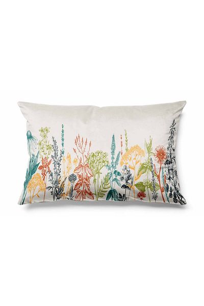 Pilloveland Rectangular Wren Patterned Double Sided Printed Suede Throw Pillow Cover