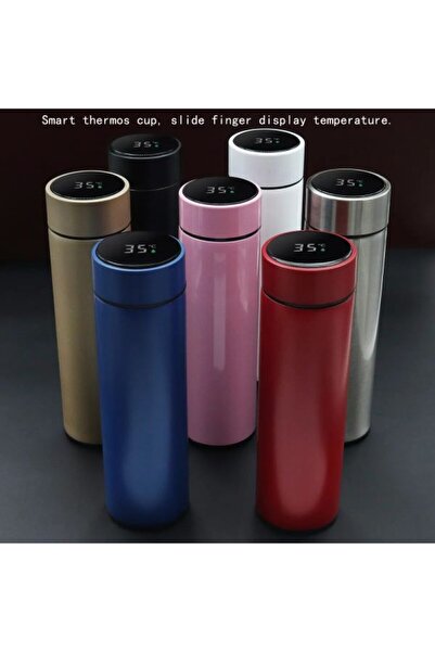 STFAST Akıllı Termos Led Dijital Göstergeli Çift Kat Paslanmaz Çelik Termos V...