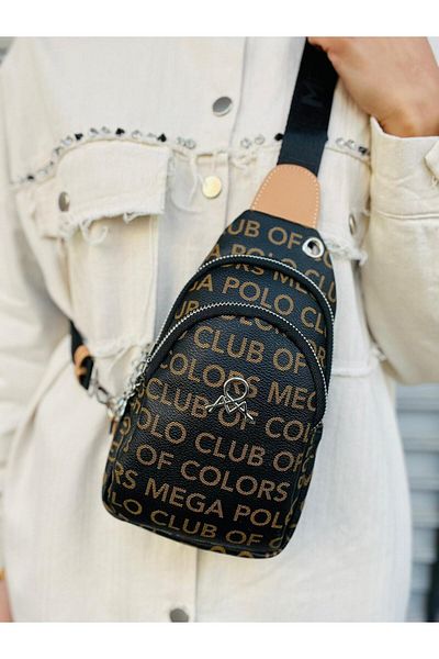 Çanta Trend Geantă de corp pentru femei Mega Polo Of Colors cu 3 ochi Monogram