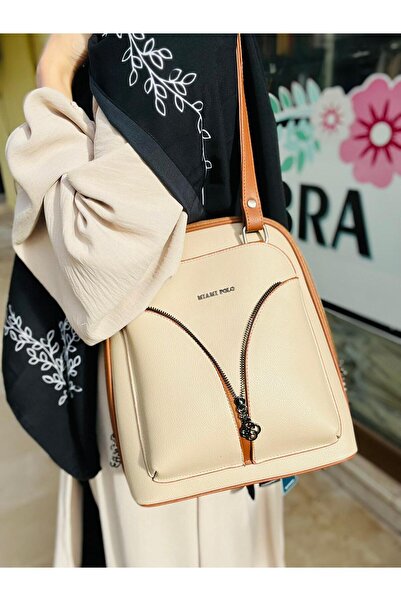 Çanta Trend Rucsac și geantă de umăr Miami Polo din piele artificială cu 5 ochi