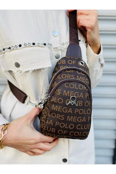 Çanta Trend Geantă de corp pentru femei Mega Polo Of Colors cu 3 ochi Monogram