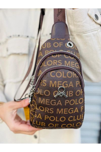 Çanta Trend Geantă de corp pentru femei Mega Polo Of Colors cu 3 ochi Monogram
