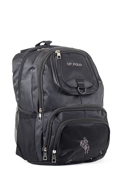URBAN POLO Αδιάβροχο σακίδιο πλάτης με κέντημα γκρι λεπτομέρεια 504