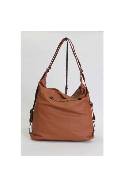 MEGA ÇANTA Γυναικείο Mega Women Wash Faux Leather Shoulder And Backpack