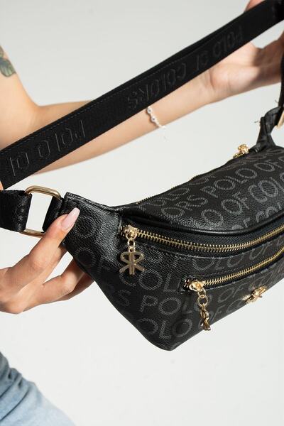 Çanta Trend Geantă sport pentru femei Polo Of Colors, neagră, cu 4 compartime...