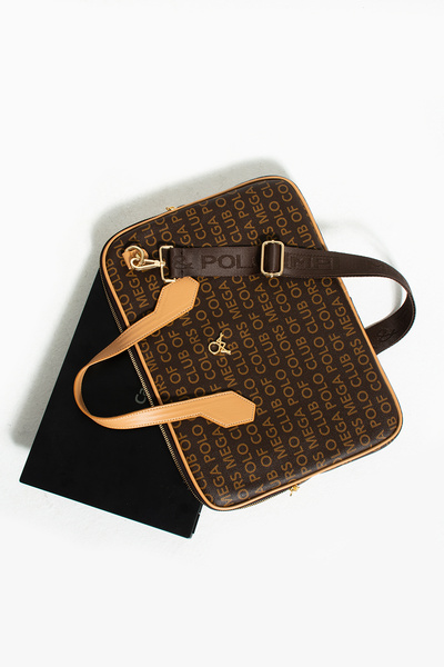 Çanta Trend Τσάντα Laptop Mega Polo Club Of Colors με μακρύ ρυθμιζόμενο λουρί