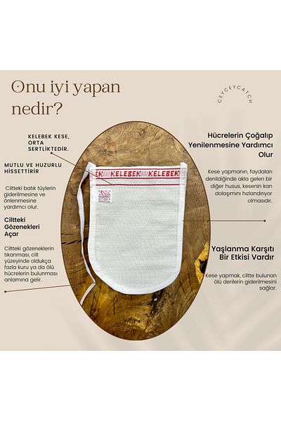 CeyCeyCatch Medium Firm Bathroom White Pouch Shower Pouch Exfoliating