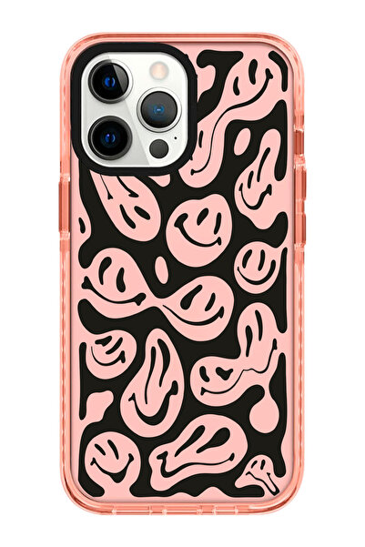 shoptocase Iphone 15 PRO Uyumlu Gülenyüzler Impact Kenar Korumalı Telefon Kılıfı