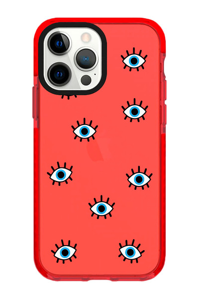 shoptocase Iphone 15 PRO Uyumlu Nazar Gözler Impact Kenar Korumalı Telefon Kı...