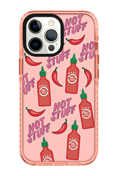 shoptocase Iphone 15 PRO Uyumlu Hot Stuff Impact Kenar Korumalı Telefon Kılıfı