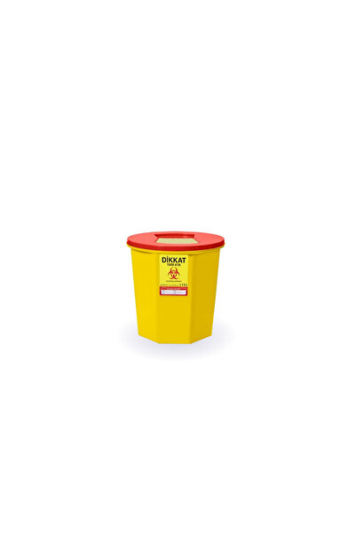 can medikal 10L Tıbbi Atık Kutusu 5'li Set, Kesici ve Deilici, Güvenli Atık Y...