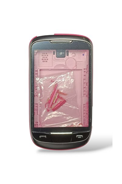 OEM Samsung S3850 Kasa Samsung S3850 Corby 2 Uyumlu Pembe Renk Orta Kasa Ön A...
