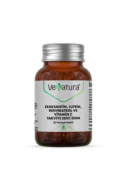 VeNatura Zeaxanthin Lutein Resveratrol and Vitamin C Supplement Food 30 Soft CapsulesMFREYON00649