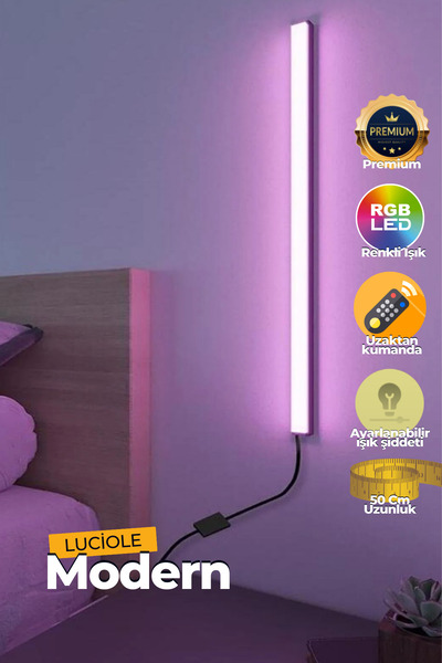 luciole Uzaktan Kumandalı Led Lamba - Yatak Üstü, Tv Yanı ,oturma Odası - Rgb...