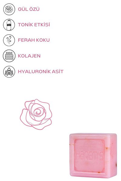 HAREM'S 120 جرام صابون الورد هاريمز