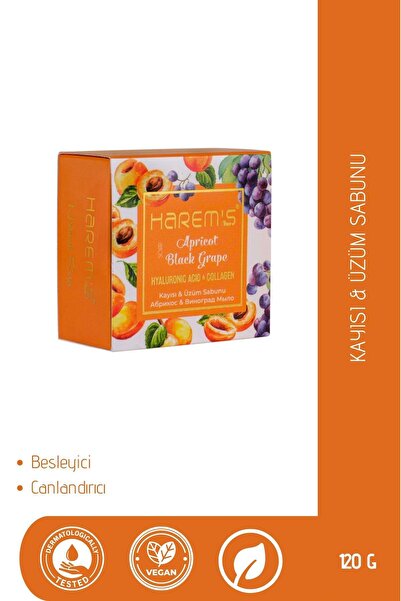 HAREM'S 120 جرام صابون حريمز بالمشمش والعنب الأسود