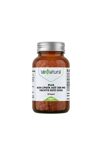 VeNatura Plus Alpha Lipoic Acid 200 mg Food Supplement 30 Capsules-MFREYON00663