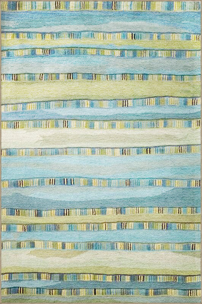 Rugs Modern Halı Διακοσμητικό χαλί με δημιουργικό σχέδιο σε ανοιχτό μπλε τόνο...