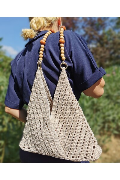 vivozza Makrome El Örgüsü Çanta 30*35 cm
