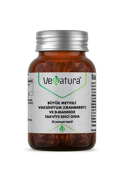 VeNatura Cranberry and D Mannoz Supplementary Food 30 Soft Capsules-MFREYON00716