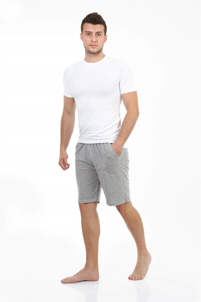 Akbeniz Ανδρικό βαμβακερό σορτς - με τσέπες, μοντέλο 27210