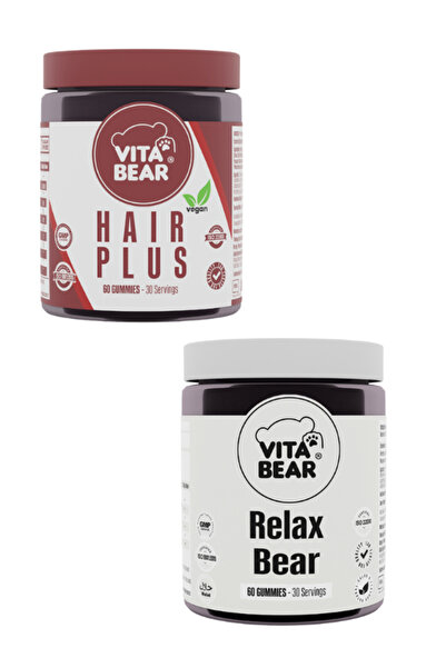 Vita Bear Hair Plus Vegan - Hair Vitamin and Vita Bear Relax Bear