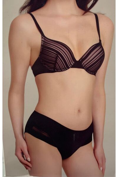 Eros Pijama Eros Напівнаповнений бюстгальтер з лінією деталей та трусики V61