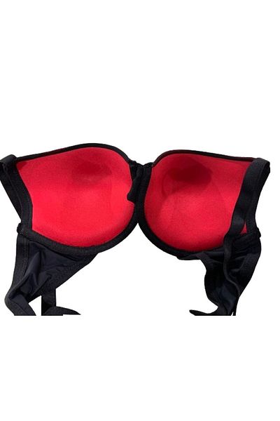 Eros Pijama Eros Semi-Padded Stripe Detailed Bra Panties Set V61