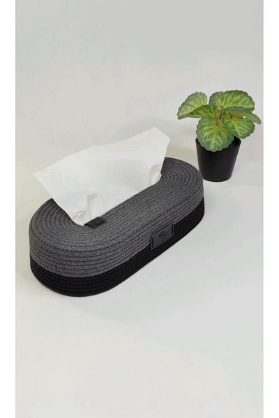 home decors by özlem Napkin Holder Decorative Basket Wicker Basket Organizer Oval Napkin Holder-27x15x8cm