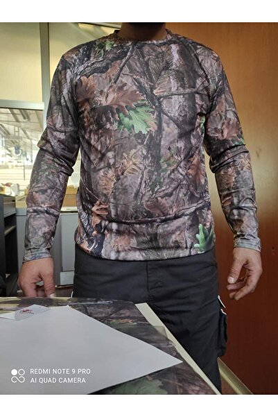 HT Outdoor το μοντέλο μας με σχέδιο δέντρου (πράσινα καφέ φύλλα)