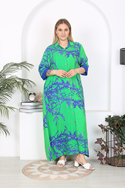 XL Modam ΓΥΝΑΙΚΕΙΟ ΦΟΡΕΜΑ ΠΡΑΣΙΝΟ ΜΠΛΕ ΠΡΑΣΙΝΟ ΜΕΓΑΛΟ ΜΕΓΕΘΟΣ