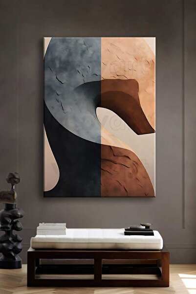 Voovart Soyut Dekoratif Kanvas Tablo - VOOV2637