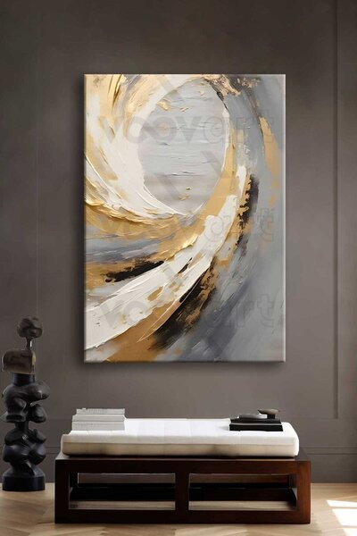 Voovart Soyut Dekoratif Kanvas Tablo - VOOV2641