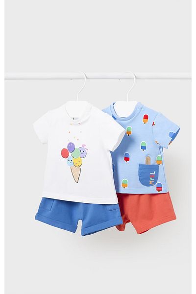 MAYORAL Summer Baby Boy T-shirt Shorts Set of 4