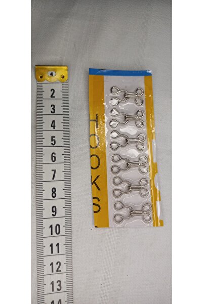 Tuhafiş 6 adet gümüş renk agraf kopça pantolon etek hırka için kullanılır