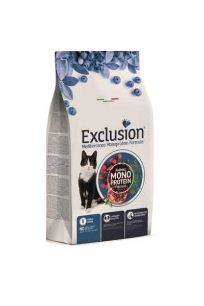 Exclusion Neo Pet Market Exclusion Monoprotein Düşük Tahıllı Biftek Etli ve Narlı Kısır Kedi Maması 12 kg